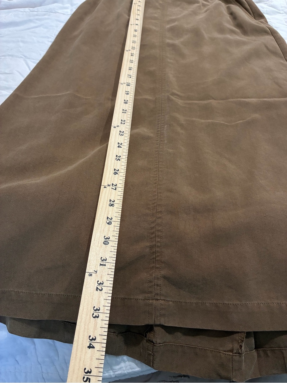 Sigrid Olsen Brown Maxi Skirt pockets - Picture 6 of 6